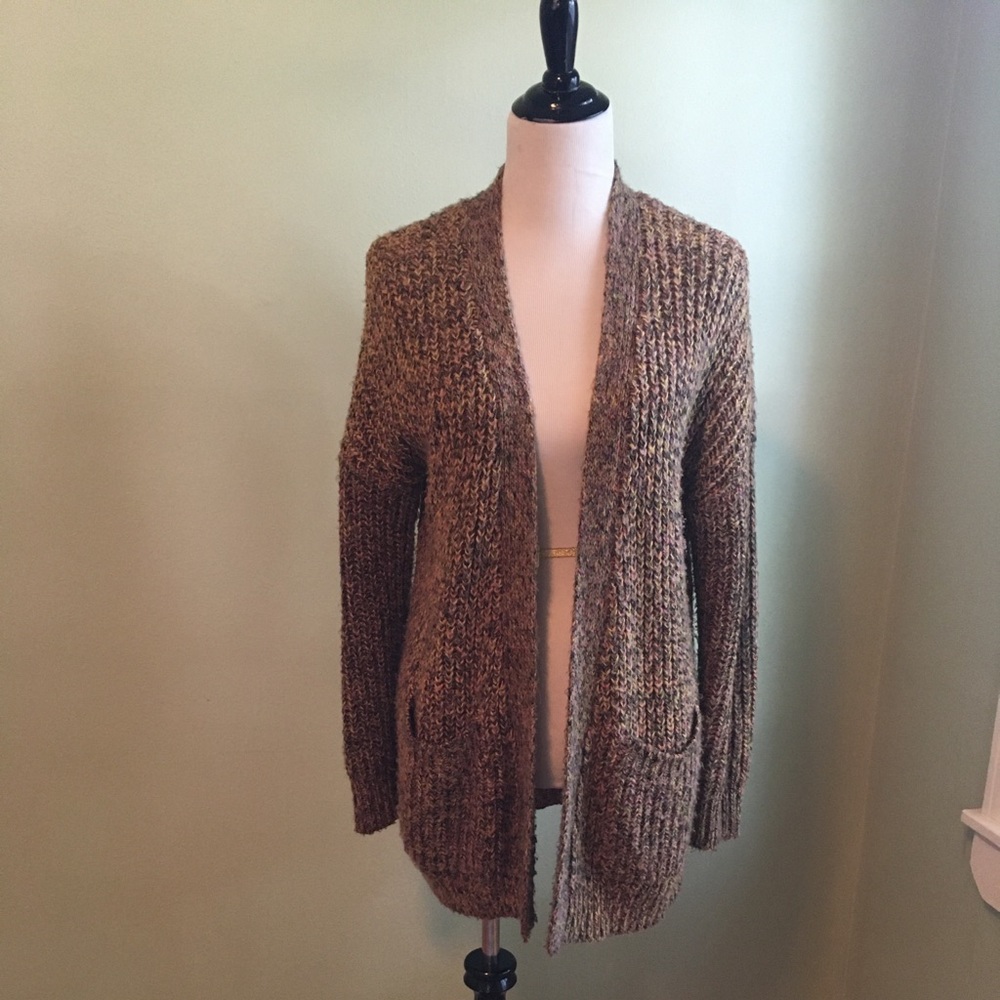 Multicolor chunky cardigan